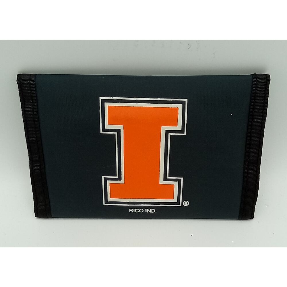 Illinois Fighting Illini NCCA Nylon Tri Fold Wallet